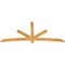 Ekena Millwork Alberta Rough Sawn Timber Gable Bracket, Western Red Cedar, 84"W x 38"H x 2"D x 4"F, 11/12 Pitch GBW084X38X0204ALB00RWR - alternate 5